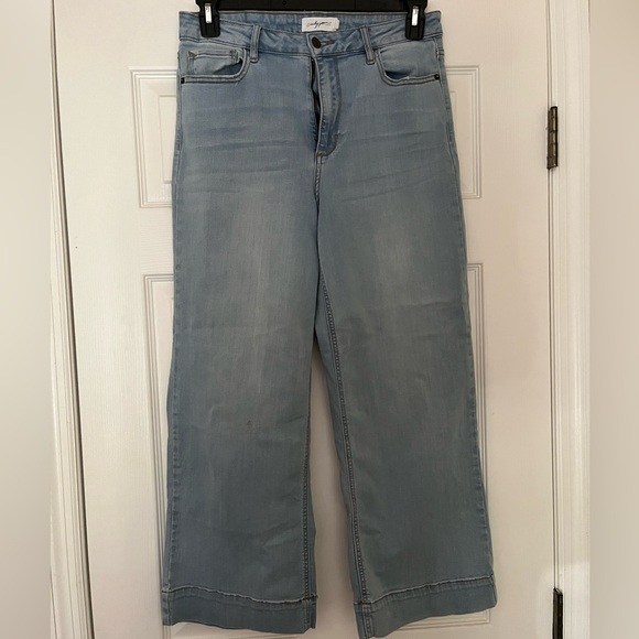 Carly Jean Jeans Wide Leg Mer Light Size 11 - Picture 3 of 6